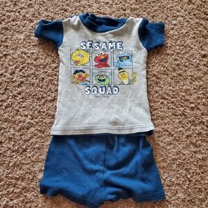 Sesame Street Sesame Squad Toddler Pajamas/ Shorts and t-shirt set 3t